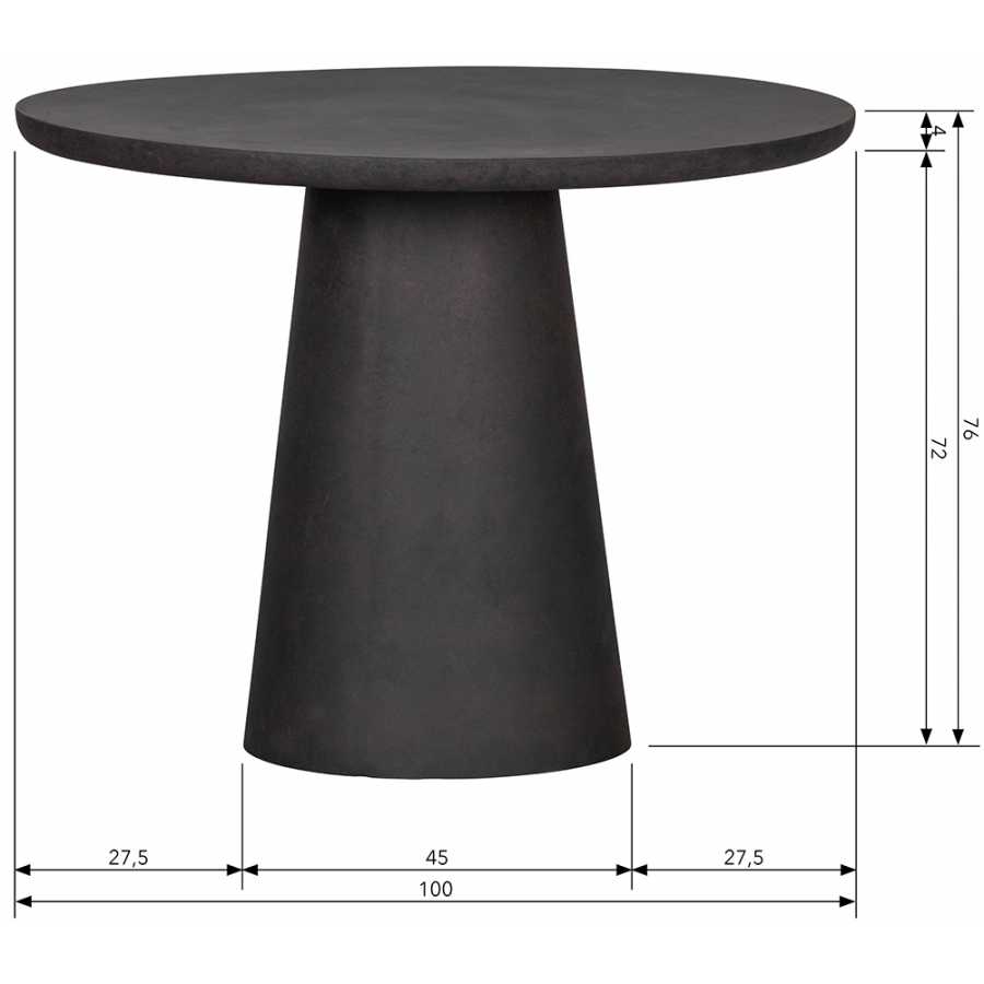 Damon Dining Table Dark Brown Naken Interiors